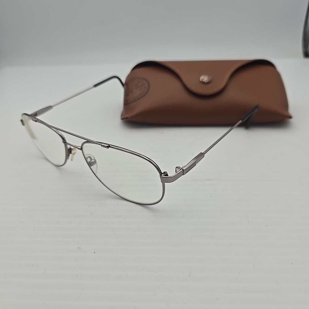Ray Ban LightRay RB 8052 159/8G Silver Sunglasses Frame Only 55/16 Italy